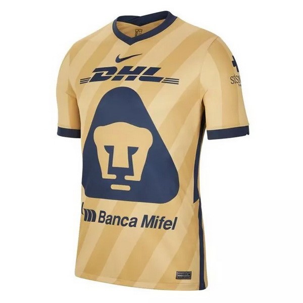 Tailandia Camiseta UNAM Pumas 3ª Kit 2020 2021 Amarillo